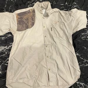 Camo Short Sleeve Button Up